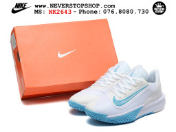 Giày thể thao Nike Precision 7 Trắng Xanh Dương nam nữ hàng siêu cấp rep 1:1 chuẩn real chính hãng giá rẻ tốt nhất tại NeverStopShop.com  