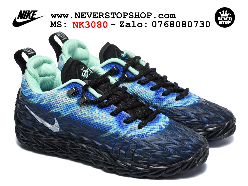 Giày bóng rổ outdoor Nike ST Charge Đen Xanh replica 1:1 siêu cấp real chính hãng giá rẻ tốt nhất tại NeverStopShop.com HCM