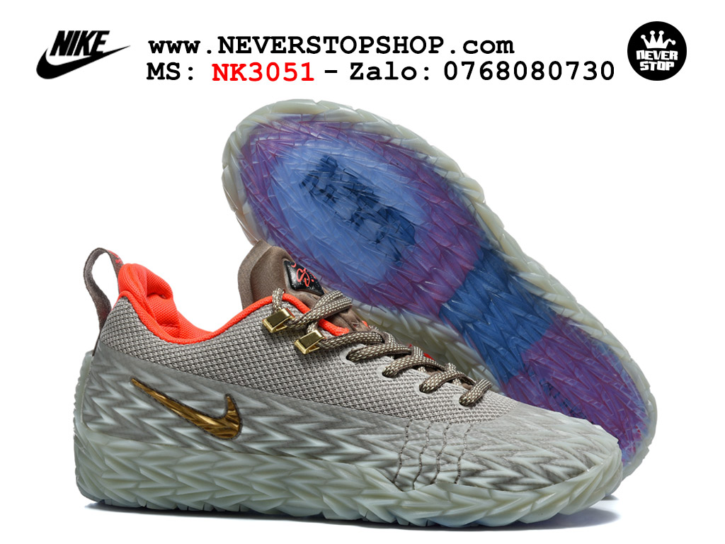 Giày bóng rổ outdoor Nike ST Charge Xám Đỏ replica 1:1 siêu cấp real chính hãng giá rẻ tốt nhất tại NeverStopShop.com HCM