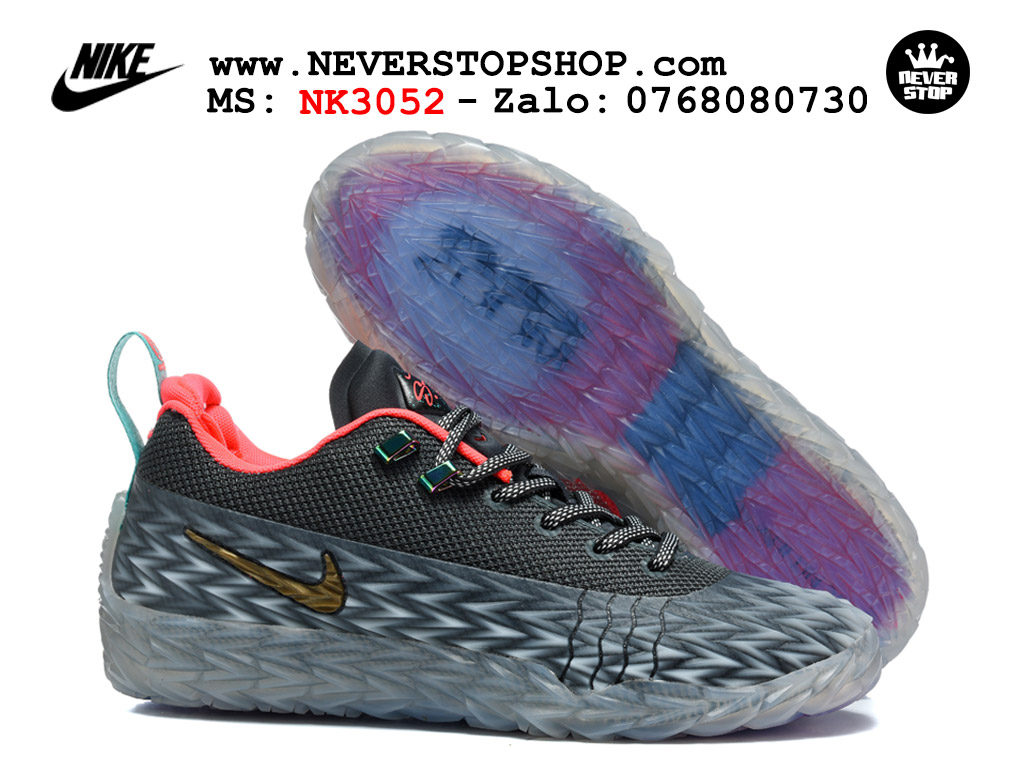 Giày bóng rổ outdoor Nike ST Charge Xám Đen Đỏ replica 1:1 siêu cấp real chính hãng giá rẻ tốt nhất tại NeverStopShop.com HCM