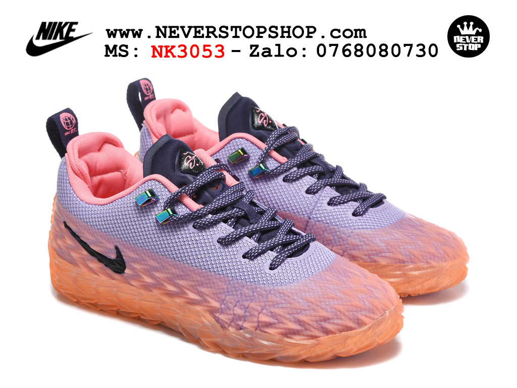Giày bóng rổ outdoor Nike ST Charge Cam Tím replica 1:1 siêu cấp real chính hãng giá rẻ tốt nhất tại NeverStopShop.com HCM