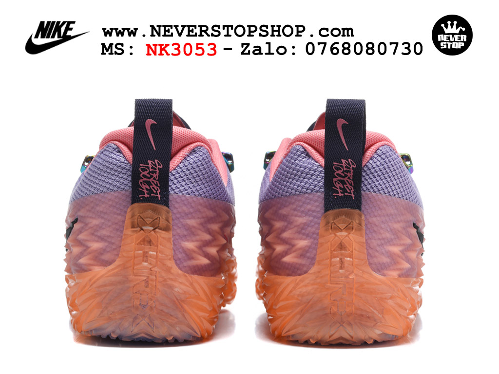 Giày bóng rổ outdoor Nike ST Charge Cam Tím replica 1:1 siêu cấp real chính hãng giá rẻ tốt nhất tại NeverStopShop.com HCM