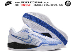 Giày bóng rổ cổ thấp Nike Sabrina 1 Trắng Xanh Dương indoor outdoor chuẩn replica 1:1 best batch như real chính hãng giá rẻ tốt nhất tại NeverStop Sneaker Shop HCM