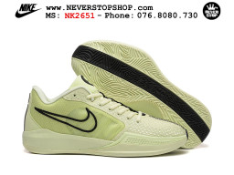 Giày bóng rổ cổ thấp Nike Sabrina 1 Vàng Đen indoor outdoor chuẩn replica 1:1 best batch như real chính hãng giá rẻ tốt nhất tại NeverStop Sneaker Shop HCM