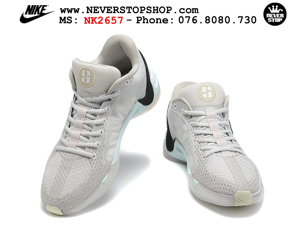 Giày bóng rổ cổ thấp Nike Sabrina 1 Xám Xanh Da Trời indoor outdoor chuẩn replica 1:1 best batch như real chính hãng giá rẻ tốt nhất tại NeverStop Sneaker Shop HCM