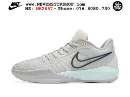 Giày bóng rổ cổ thấp Nike Sabrina 1 Xám Xanh Da Trời indoor outdoor chuẩn replica 1:1 best batch như real chính hãng giá rẻ tốt nhất tại NeverStop Sneaker Shop HCM