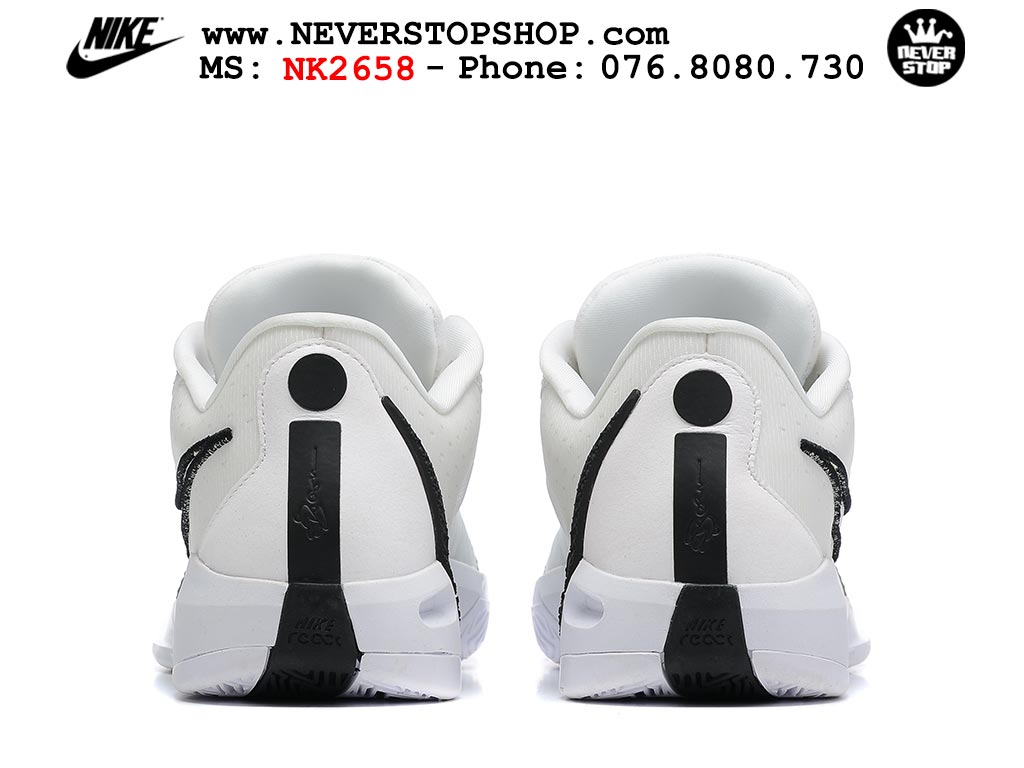 Giày bóng rổ cổ thấp Nike Sabrina 1 Trắng Đen indoor outdoor chuẩn replica 1:1 best batch như real chính hãng giá rẻ tốt nhất tại NeverStop Sneaker Shop HCM