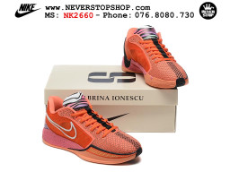 Giày bóng rổ cổ thấp Nike Sabrina 1 Cam Hồng indoor outdoor chuẩn replica 1:1 best batch như real chính hãng giá rẻ tốt nhất tại NeverStop Sneaker Shop HCM