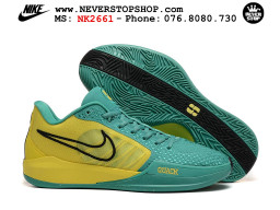 Giày bóng rổ cổ thấp Nike Sabrina 1 Xanh Vàng indoor outdoor chuẩn replica 1:1 best batch như real chính hãng giá rẻ tốt nhất tại NeverStop Sneaker Shop HCM