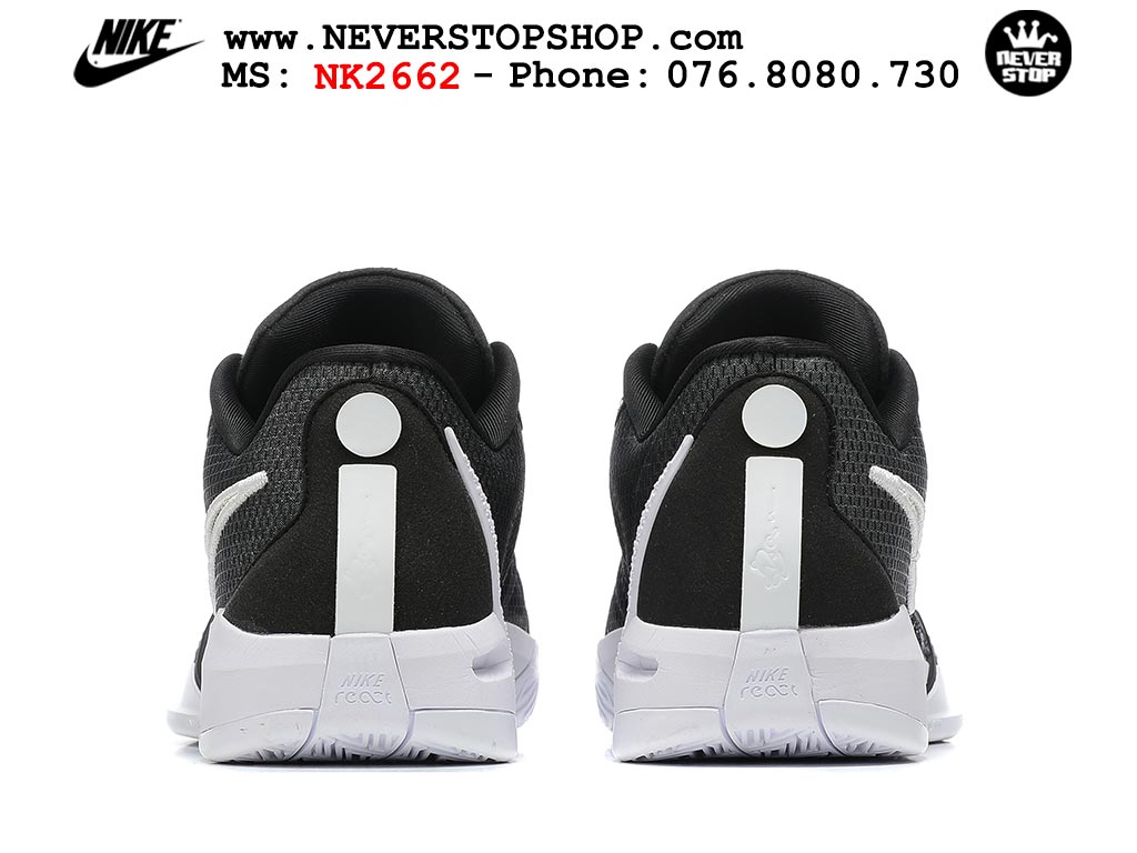 Giày bóng rổ cổ thấp Nike Sabrina 1 Đen Trắng indoor outdoor chuẩn replica 1:1 best batch như real chính hãng giá rẻ tốt nhất tại NeverStop Sneaker Shop HCM