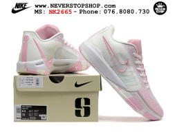 Giày bóng rổ cổ thấp Nike Sabrina 1 Hồng Trắng indoor outdoor chuẩn replica 1:1 best batch như real chính hãng giá rẻ tốt nhất tại NeverStop Sneaker Shop HCM