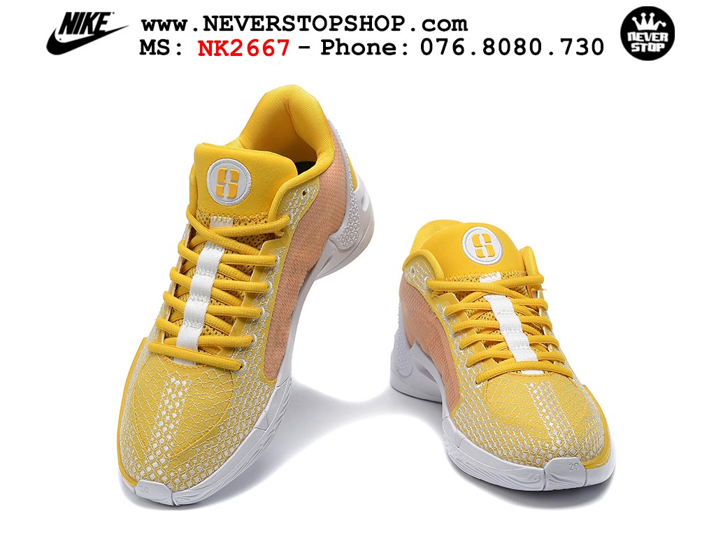 Giày bóng rổ cổ thấp Nike Sabrina 1 Vàng Nâu indoor outdoor chuẩn replica 1:1 best batch như real chính hãng giá rẻ tốt nhất tại NeverStop Sneaker Shop HCM