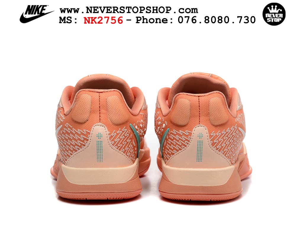 Giày bóng rổ cổ thấp Nike Sabrina 2 Cam Trắng indoor outdoor chuẩn replica 1:1 best batch như real chính hãng giá rẻ tốt nhất tại NeverStop Sneaker Shop HCM