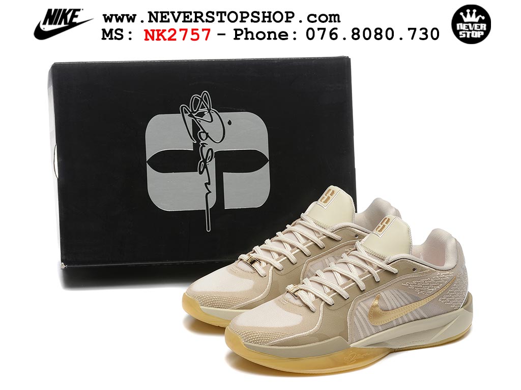 Giày bóng rổ outdoor Nike Sabrina 2 Be Xám nhẹ êm thoáng khí đế chống mòn bám rít sân giá tốt tại NeverStop Basketball Sneaker Shop Giày bóng rổ cổ thấp Nike Sabrina 2 Be Xám indoor outdoor chuẩn replica 1:1 best batch như real chính hãng giá rẻ tốt nhất tại NeverStop Sneaker Shop HCM