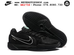 Giày bóng rổ cổ thấp Nike Sabrina 2 Đen Trắng indoor outdoor chuẩn replica 1:1 best batch như real chính hãng giá rẻ tốt nhất tại NeverStop Sneaker Shop HCM