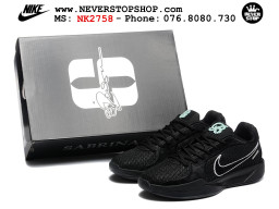 Giày bóng rổ cổ thấp Nike Sabrina 2 Đen Trắng indoor outdoor chuẩn replica 1:1 best batch như real chính hãng giá rẻ tốt nhất tại NeverStop Sneaker Shop HCM