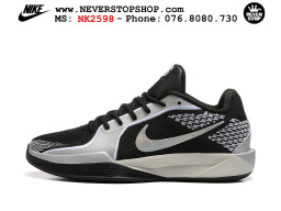 Giày bóng rổ cổ thấp Nike Sabrina 2 Đen Xám indoor outdoor chuẩn replica 1:1 best batch như real chính hãng giá rẻ tốt nhất tại NeverStop Sneaker Shop HCM