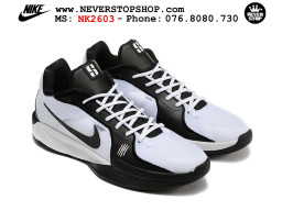 Giày bóng rổ cổ thấp Nike Sabrina 2 Trắng Đen indoor outdoor chuẩn replica 1:1 best batch như real chính hãng giá rẻ tốt nhất tại NeverStop Sneaker Shop HCM