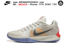 Giày bóng rổ cổ thấp Nike Sabrina 2 Xám Cam indoor outdoor chuẩn replica 1:1 best batch như real chính hãng giá rẻ tốt nhất tại NeverStop Sneaker Shop HCM