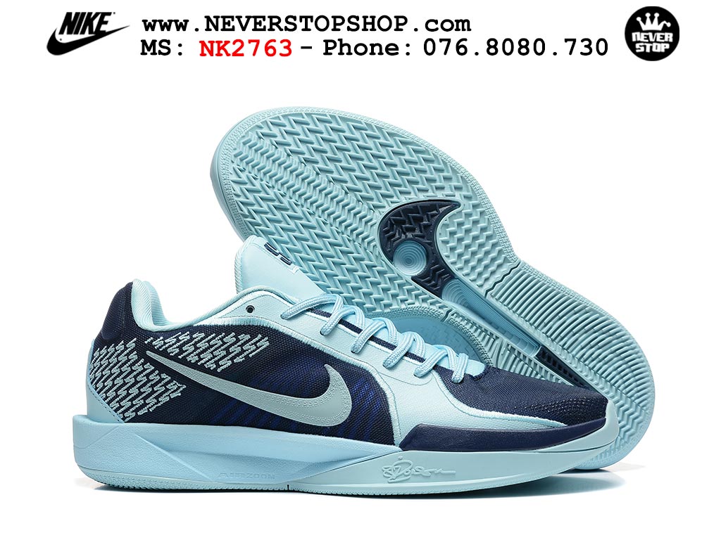 Giày bóng rổ outdoor Nike Sabrina 2 Xanh Dương Xanh Da Trời nhẹ êm thoáng khí đế chống mòn bám rít sân giá tốt tại NeverStop Basketball Sneaker Shop Giày bóng rổ cổ thấp Nike Sabrina 2 Xanh Dương Xanh Da Trời indoor outdoor chuẩn replica 1:1 best batch như real chính hãng giá rẻ tốt nhất tại NeverStop Sneaker Shop HCM