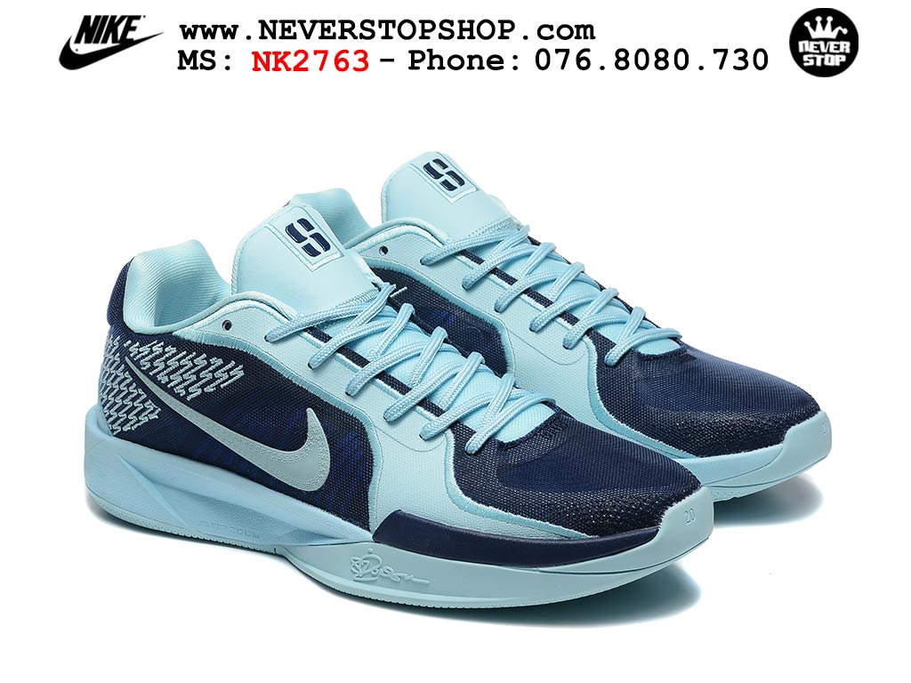 Giày bóng rổ outdoor Nike Sabrina 2 Xanh Dương Xanh Da Trời nhẹ êm thoáng khí đế chống mòn bám rít sân giá tốt tại NeverStop Basketball Sneaker Shop Giày bóng rổ cổ thấp Nike Sabrina 2 Xanh Dương Xanh Da Trời indoor outdoor chuẩn replica 1:1 best batch như real chính hãng giá rẻ tốt nhất tại NeverStop Sneaker Shop HCM