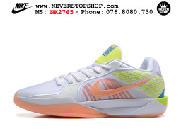 Giày bóng rổ cổ thấp Nike Sabrina 2 Trắng Cam indoor outdoor chuẩn replica 1:1 best batch như real chính hãng giá rẻ tốt nhất tại NeverStop Sneaker Shop HCM