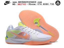 Giày bóng rổ cổ thấp Nike Sabrina 2 Trắng Cam indoor outdoor chuẩn replica 1:1 best batch như real chính hãng giá rẻ tốt nhất tại NeverStop Sneaker Shop HCM