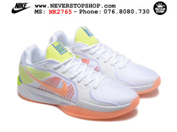 Giày bóng rổ cổ thấp Nike Sabrina 2 Trắng Cam indoor outdoor chuẩn replica 1:1 best batch như real chính hãng giá rẻ tốt nhất tại NeverStop Sneaker Shop HCM