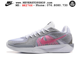 Giày bóng rổ outdoor Nike Sabrina 2 Xám Hồng nhẹ êm thoáng khí đế chống mòn bám rít sân giá tốt tại NeverStop Basketball Sneaker Shop Giày bóng rổ cổ thấp Nike Sabrina 2 Xám Hồng indoor outdoor chuẩn replica 1:1 best batch như real chính hãng giá rẻ tốt nhất tại NeverStop Sneaker Shop HCM