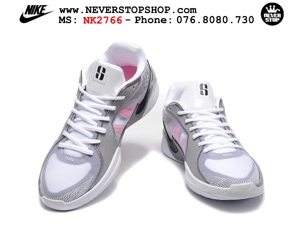 Giày bóng rổ outdoor Nike Sabrina 2 Xám Hồng nhẹ êm thoáng khí đế chống mòn bám rít sân giá tốt tại NeverStop Basketball Sneaker Shop Giày bóng rổ cổ thấp Nike Sabrina 2 Xám Hồng indoor outdoor chuẩn replica 1:1 best batch như real chính hãng giá rẻ tốt nhất tại NeverStop Sneaker Shop HCM