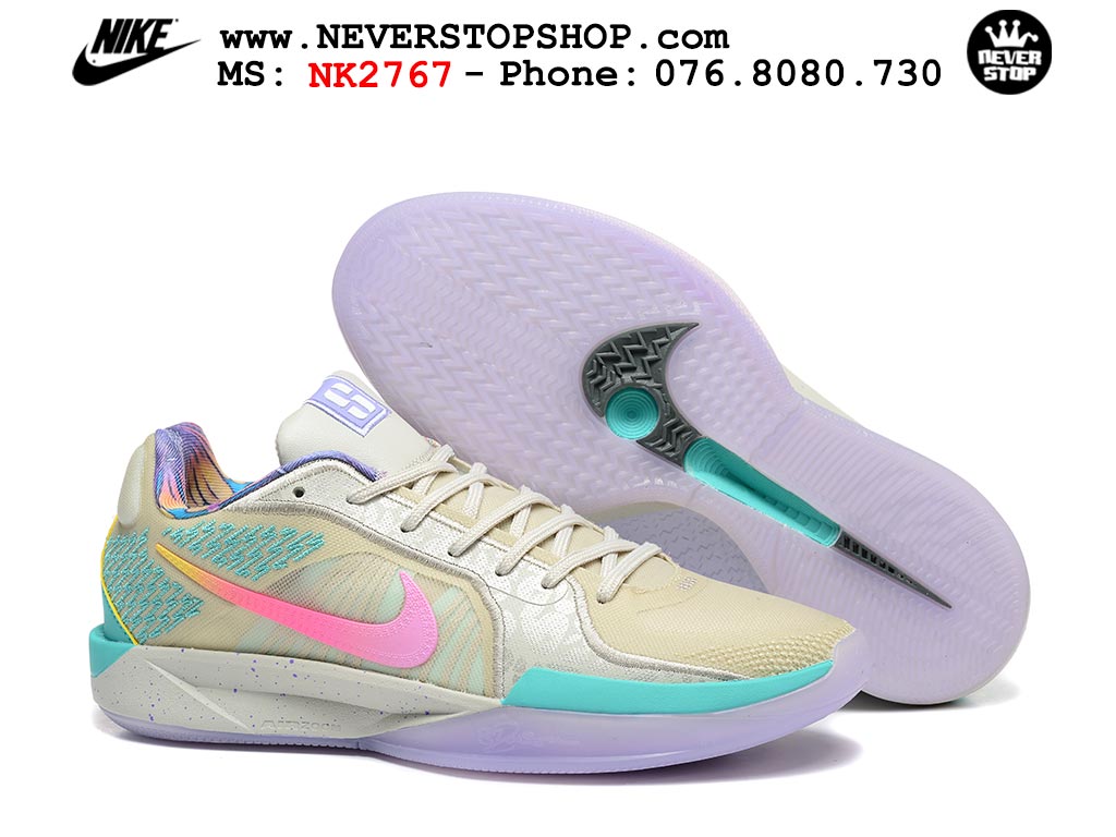 Giày bóng rổ outdoor Nike Sabrina 2 Nâu Tím nhẹ êm thoáng khí đế chống mòn bám rít sân giá tốt tại NeverStop Basketball Sneaker Shop Giày bóng rổ cổ thấp Nike Sabrina 2 Nâu Tím indoor outdoor chuẩn replica 1:1 best batch như real chính hãng giá rẻ tốt nhất tại NeverStop Sneaker Shop HCM