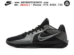 Giày bóng rổ cổ thấp Nike Sabrina 2 Đen Xám indoor outdoor chuẩn replica 1:1 best batch như real chính hãng giá rẻ tốt nhất tại NeverStop Sneaker Shop HCM