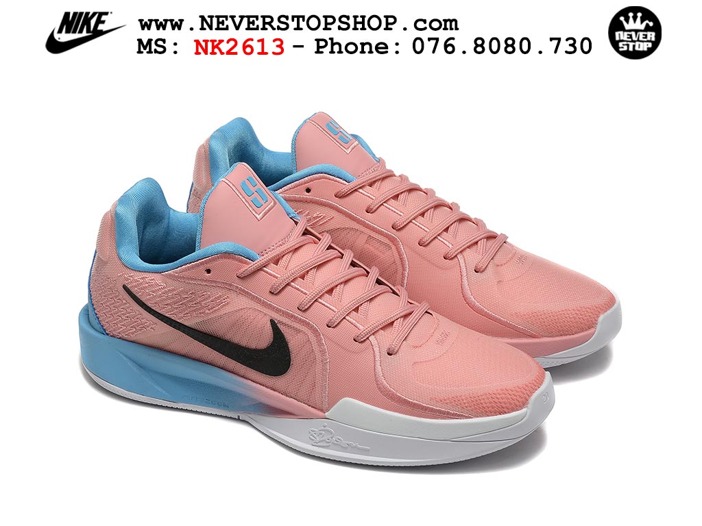 Giày bóng rổ cổ thấp Nike Sabrina 2 Hồng Xanh Dương indoor outdoor chuẩn replica 1:1 best batch như real chính hãng giá rẻ tốt nhất tại NeverStop Sneaker Shop HCM