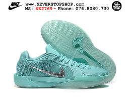 Giày bóng rổ cổ thấp Nike Sabrina 2 Xanh Ngọc Xám indoor outdoor chuẩn replica 1:1 best batch như real chính hãng giá rẻ tốt nhất tại NeverStop Sneaker Shop HCM