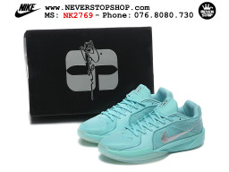 Giày bóng rổ cổ thấp Nike Sabrina 2 Xanh Ngọc Xám indoor outdoor chuẩn replica 1:1 best batch như real chính hãng giá rẻ tốt nhất tại NeverStop Sneaker Shop HCM