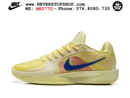 Giày bóng rổ outdoor Nike Sabrina 2 Vàng Xanh Dương nhẹ êm thoáng khí đế chống mòn bám rít sân giá tốt tại NeverStop Basketball Sneaker Shop Giày bóng rổ cổ thấp Nike Sabrina 2 Vàng Xanh Dương indoor outdoor chuẩn replica 1:1 best batch như real chính hãng giá rẻ tốt nhất tại NeverStop Sneaker Shop HCM