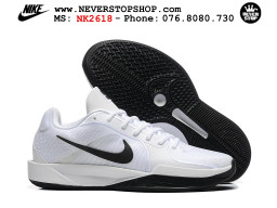 Giày bóng rổ cổ thấp Nike Sabrina 2 Trắng Đen indoor outdoor chuẩn replica 1:1 best batch như real chính hãng giá rẻ tốt nhất tại NeverStop Sneaker Shop HCM