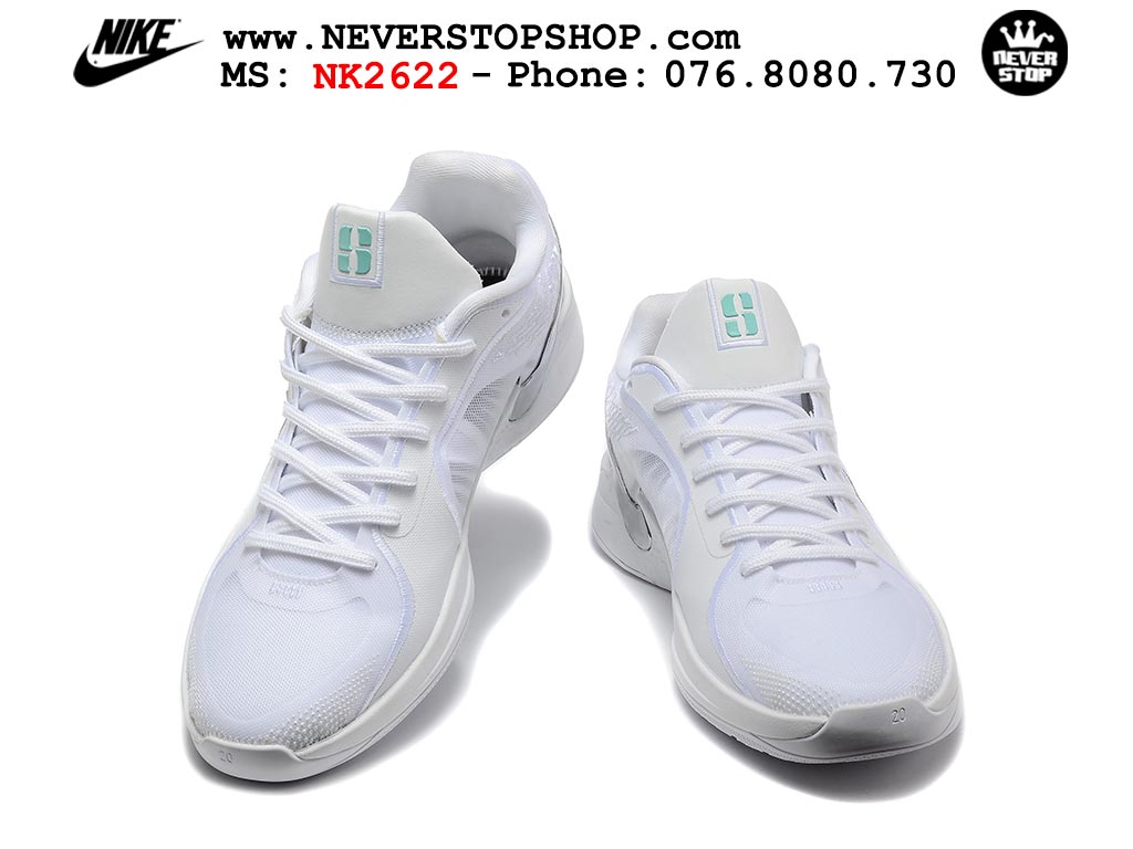 Giày bóng rổ cổ thấp Nike Sabrina 2 Trắng Xám indoor outdoor chuẩn replica 1:1 best batch như real chính hãng giá rẻ tốt nhất tại NeverStop Sneaker Shop HCM