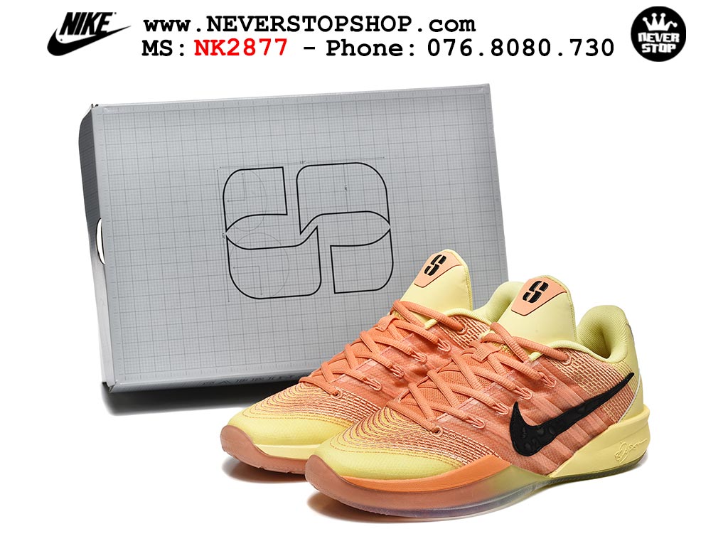 Giày thể thao Nike Sabrina 3 Hồng Vàng nam nữ bản siêu cấp rep 1:1 chuẩn real chính hãng authentic giá rẻ tốt nhất tại NeverStopShop.com
