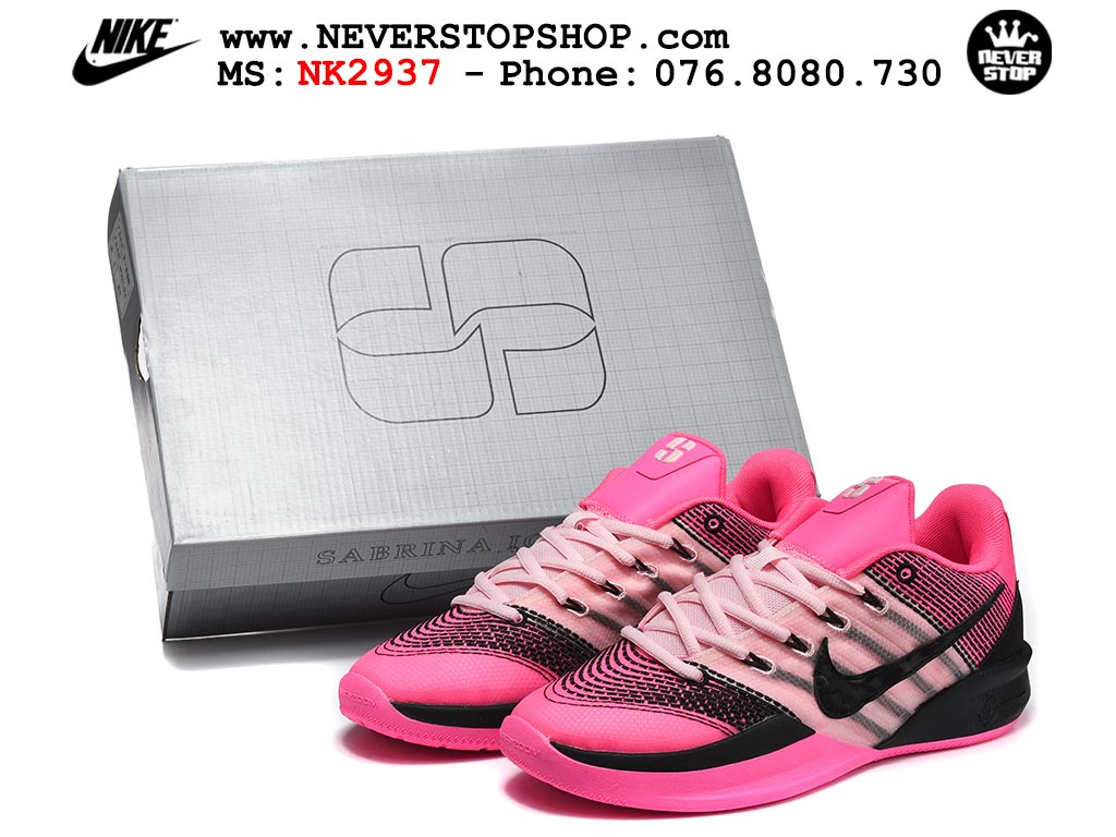 Giày thể thao Nike Sabrina 3 Hồng Đen nam nữ bản siêu cấp rep 1:1 chuẩn real chính hãng authentic giá rẻ tốt nhất tại NeverStopShop.com