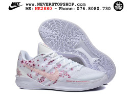 Giày bóng rổ outdoor Nike Sabrina 3 Trắng Hồng cổ thấp mẫu mới, nhẹ êm thoáng khí đế XDR chống mòn bám rít sân NeverStopShop.com Giày thể thao Nike Sabrina 3 Trắng Hồng nam nữ bản siêu cấp rep 1:1 chuẩn real chính hãng authentic giá rẻ tốt nhất tại NeverStopShop.com