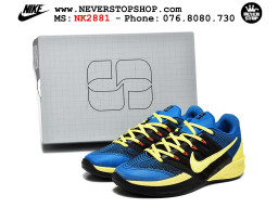 Giày bóng rổ outdoor Nike Sabrina 3 Xanh Dương Vàng cổ thấp mẫu mới, nhẹ êm thoáng khí đế XDR chống mòn bám rít sân NeverStopShop.com Giày thể thao Nike Sabrina 3 Xanh Dương Vàng nam nữ bản siêu cấp rep 1:1 chuẩn real chính hãng authentic giá rẻ tốt nhất tại NeverStopShop.com