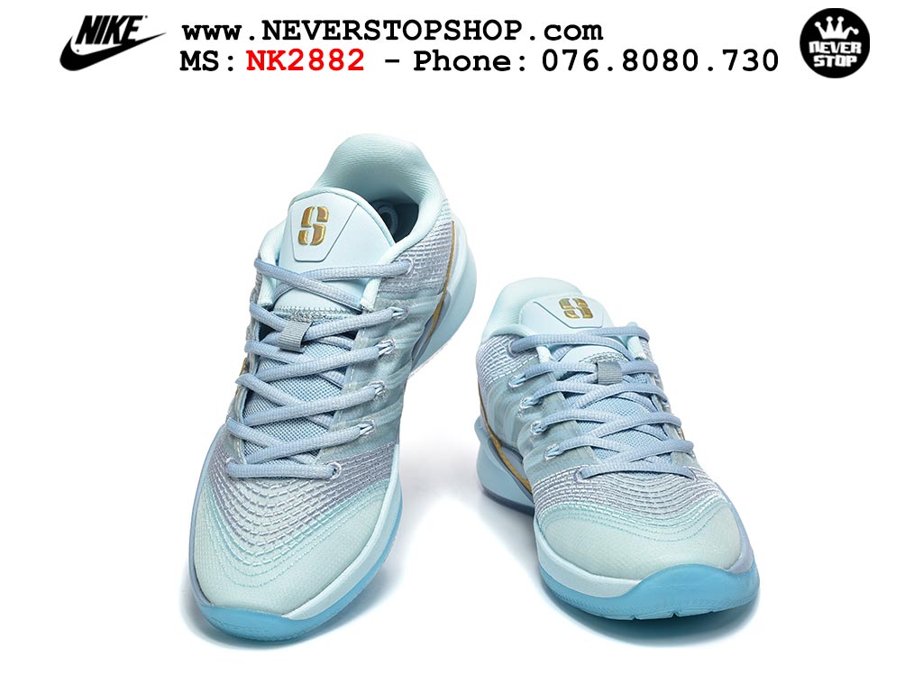 Giày bóng rổ outdoor Nike Sabrina 3 Xanh Da Trời Vàng cổ thấp mẫu mới, nhẹ êm thoáng khí đế XDR chống mòn bám rít sân NeverStopShop.com Giày thể thao Nike Sabrina 3 Xanh Da Trời Vàng nam nữ bản siêu cấp rep 1:1 chuẩn real chính hãng authentic giá rẻ tốt nhất tại NeverStopShop.com