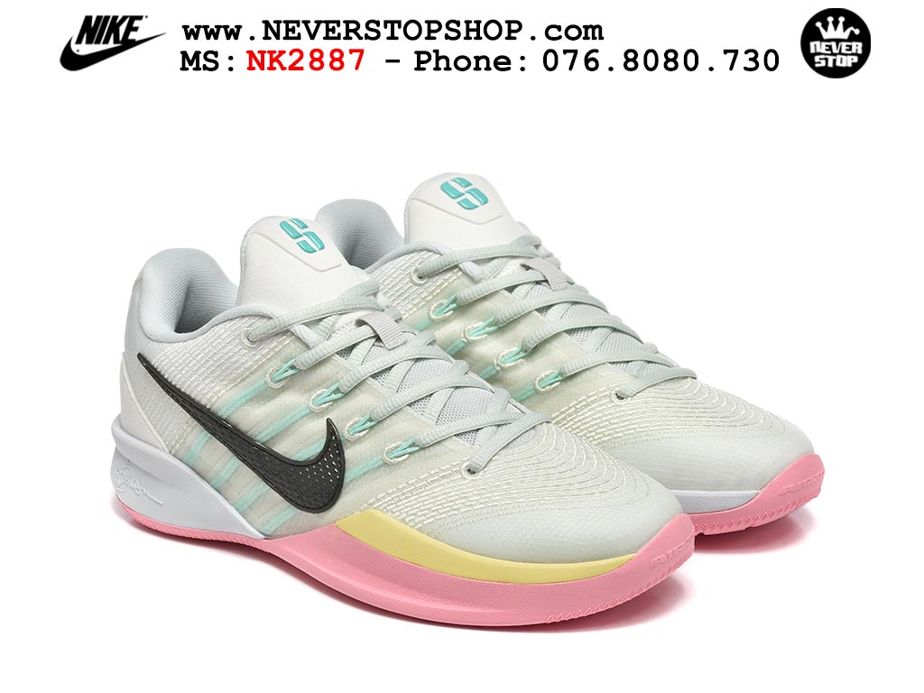 Giày thể thao Nike Sabrina 3 Xám Hồng nam nữ bản siêu cấp rep 1:1 chuẩn real chính hãng authentic giá rẻ tốt nhất tại NeverStopShop.com