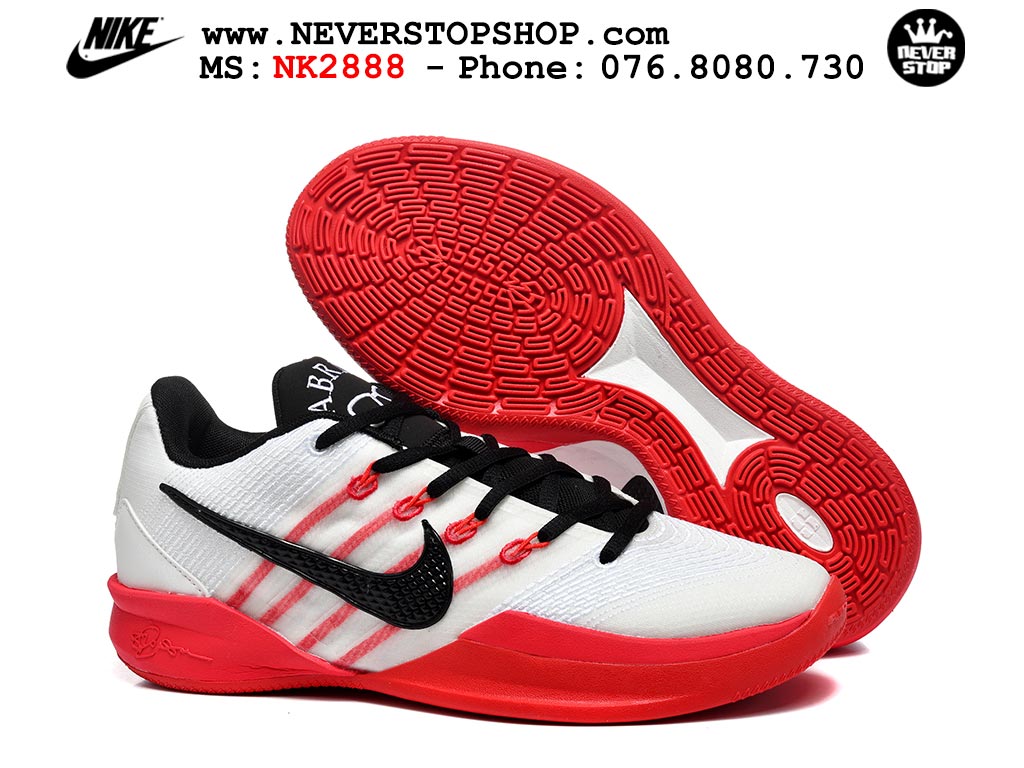 Giày thể thao Nike Sabrina 3 Đỏ Trắng nam nữ bản siêu cấp rep 1:1 chuẩn real chính hãng authentic giá rẻ tốt nhất tại NeverStopShop.com