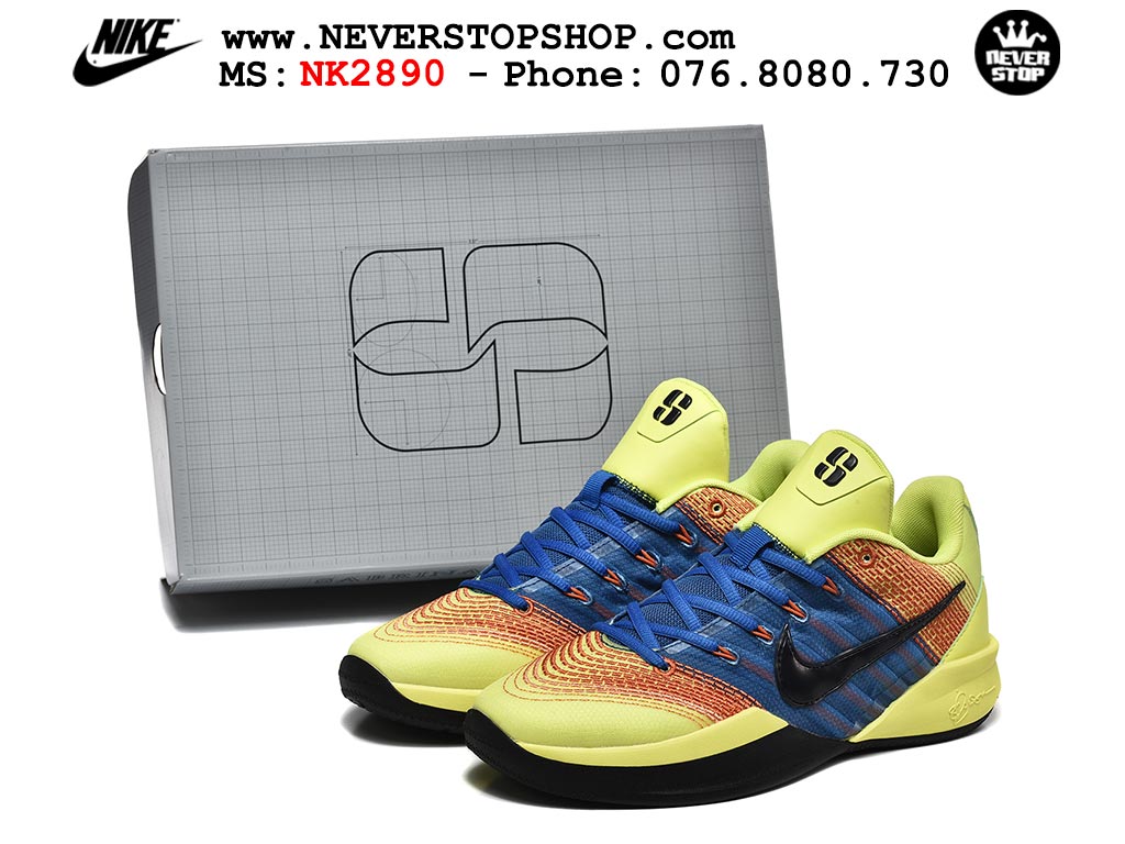 Giày thể thao Nike Sabrina 3 Vàng Xanh Dương nam nữ bản siêu cấp rep 1:1 chuẩn real chính hãng authentic giá rẻ tốt nhất tại NeverStopShop.com