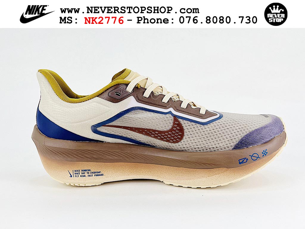 Giày chạy bộ nam nữ Nike Zoom Fly 6 Nâu Trắng chuyên chơi thể thao replica 1:1 best quality real giá rẻ tốt nhất tại NeverStopShop HCM