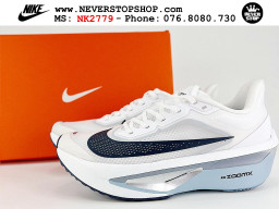 Giày chạy bộ nam nữ Nike Zoom Fly 6 Trắng Xanh Navy chuyên chơi thể thao replica 1:1 best quality real giá rẻ tốt nhất tại NeverStopShop HCM