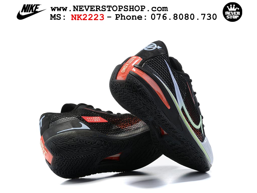 Giày bóng rổ cổ thấp Zoom GT Cut 1 Đen Xanh nam chuyên outdoor replica 1:1 real chính hãng giá rẻ tốt nhất tại NeverStopShop.com HCM