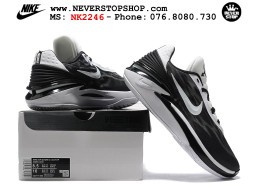Giày bóng rổ cổ thấp Zoom GT Cut 2 Đen Trắng chuyên indoor outdoor replica 1:1 real chính hãng giá rẻ tốt nhất tại NeverStop Sneaker Shop Hồ Chí Minh